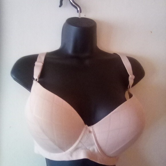 Youmita Nude Jacquard Print 40DD Bra/2X Hipster Set NWT - Picture 11 of 14
